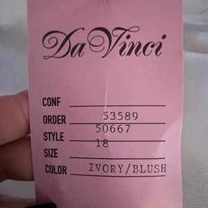 ***Reduced***  New wedding dress size 18 Ivory with Blush Underlay unaltered